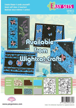 PG71007 Easy Cards Butterfly Kisses 3 Swirls Pergamano 2012 Wightcat Crafts Newport Isle of Wight